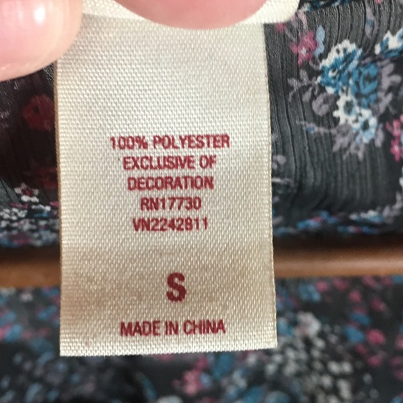 Vintage 2000s Floral Sheer Blouse - Picture 5 of 6